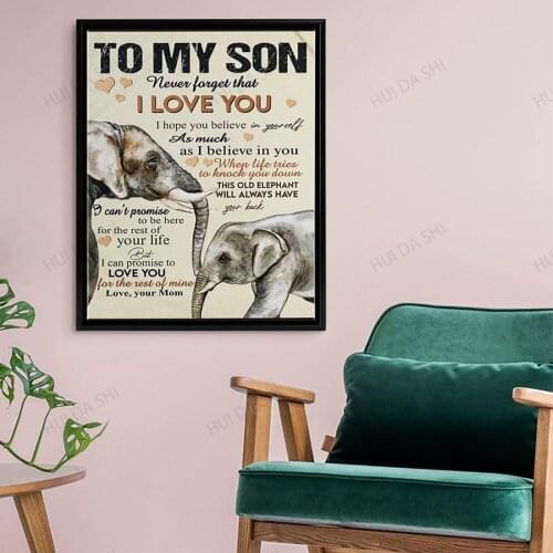 All love to my son canvas || I love you father || Happy father day canvas || Gift for family || Family deco house