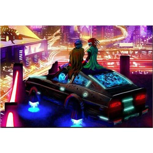 Full Square Round Drill 5D DIY Diamond Painting Cartoon Anime Cross Stitch Embroidery Diamond Mosaic Rhinestones Picture FC408