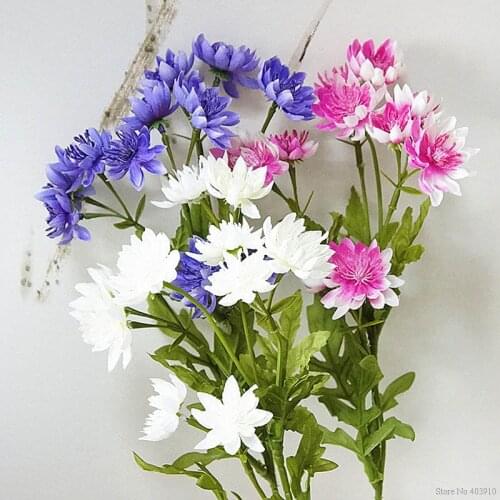 Beautiful lotus chrysanthemum Artificial flowers for autumn fall home garden wedding decoration fake flores fleur artificielle