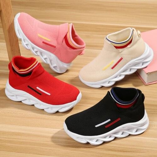 Childrens Shoes Fly Weave Socks Shoes Kids Running Sneakers Sport Shoes Tenis Infantil Boy Footwear Breathable Chaussure Enfant