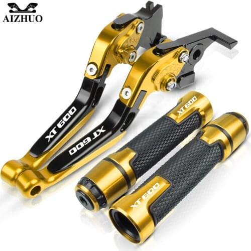 For YAMAHA XT600 Z ZE TENERE 1987-1992 Motorcycle Adjustable Brake Clutch Lever Handle Grips Hand Bar End