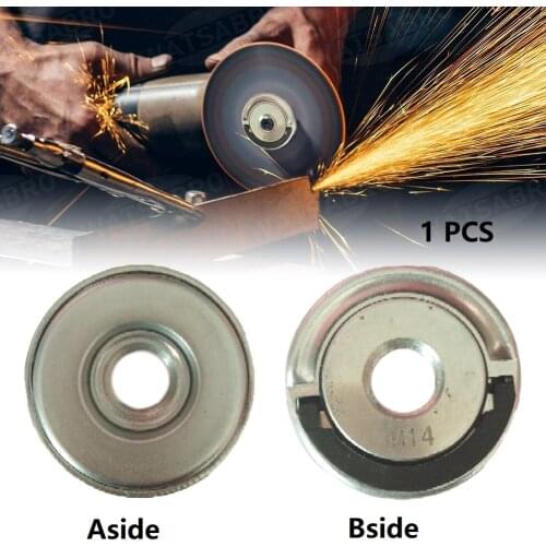 2Pcs M14 Thread Flange Nut Locking Plate Chuck Angle Grinder Inner Outer Quick Clamping Release Change Electroplated Zinc Acces