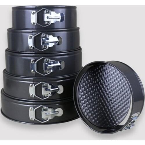 Carbon Steel Baking Mold Bakeware Cake Baking Moulds Non-stick Cake Baking Pan Loose Base Round Shape Baking Tray Kitchen Tools