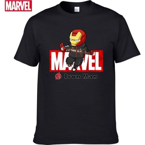 Marvel The Avengers Tony Stark Iron Man Short sleeve tee fashion mens t-shirts 2021 Summer T-shirt cotton graphic t shirts #31