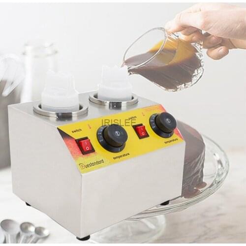 Commercial Chocolate Heater Sauce Warmer Electric Stainless Steel 3 Bottles Soy Jam Heater Filling Machine