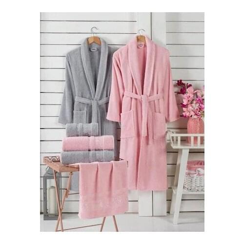 Micro Cotton Bathrobes Women Men 'S Bathrobe Set 100 Cotton Dish Towels Soft Touch Bath Towels Family Bathroom Set