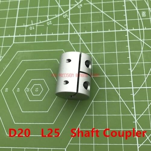 Rodamientos Bearing Hot 4pcs Rigid Shaft Coupler Stepper Motor Clamp Coupling To 3 4 5 6 6.35 8 Mm D20 L25 3d Cnc Mill Router