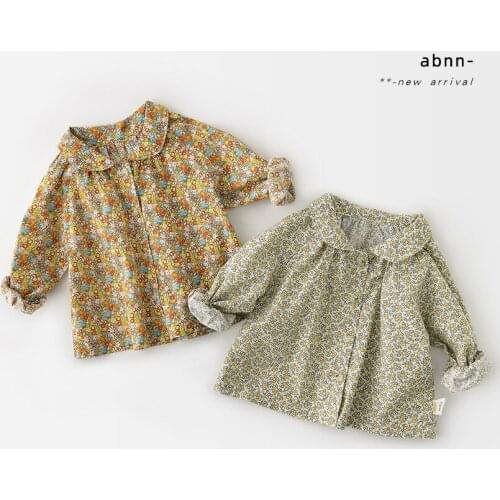 Spring New Baby Girls Plaid Shirt