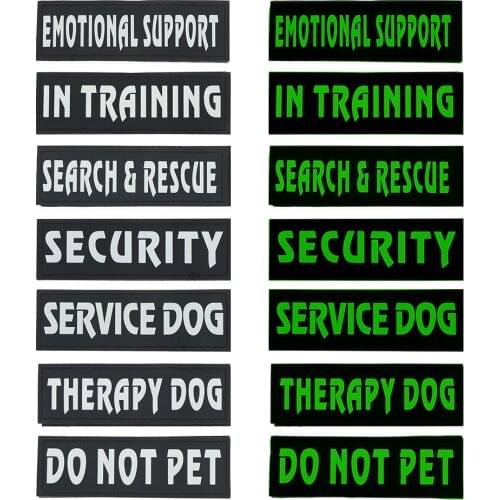 Pet Dog Harness Collars for Dogs Pet Matching Copybook Dismantling Hook Loop Luminous Mark Stickers