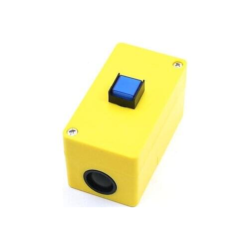 Rewirable Blue Indicator SPDT Momentary Type Push Button Station 5A 250V AC