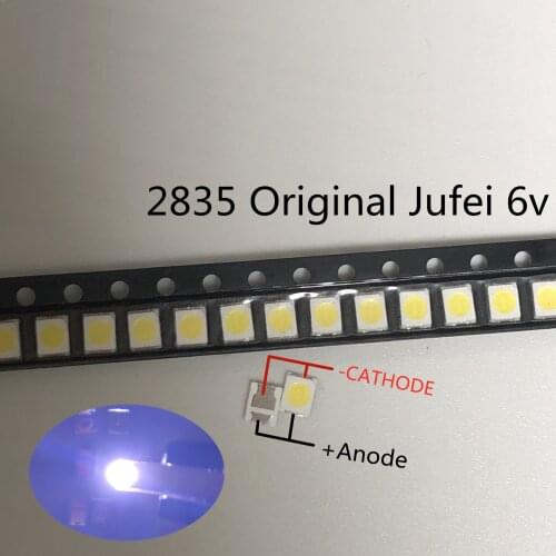 100PCS JUFEI LED Backlight 1210 3528 2835 1W 6V 96LM Cool white LCD Backlight for TV TV Application 01.JT.2835BPWS2-C