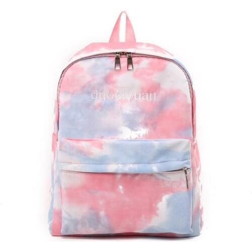 Rainbow Camouflage Women Backpack kwaii School Bags for Teenage Girls Canvas Travel Bagpack Couple Rucksack Mochila Feminina