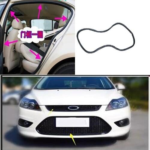 Rubber Car Door Seal Weatherstrip Car Body Mounted Front Left or Right for Ford ESCORT 2015-2018