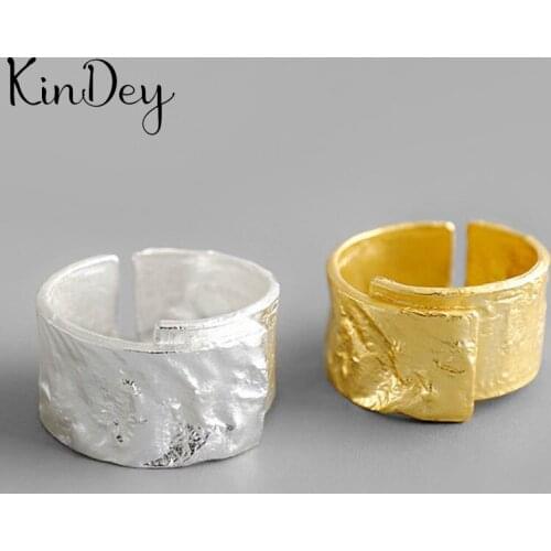 Romantic Sweet Silver Color Irregular Geometric Round Rings for Women Lady Adjustable Size Rings bague femme