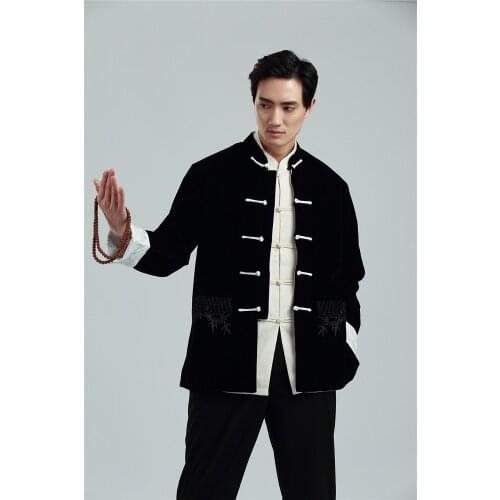 Shanghai Story new arrival Chinese Shirt Two-sides wear Jacket Coat chinese style jacket reversible jacket for man 3 Color