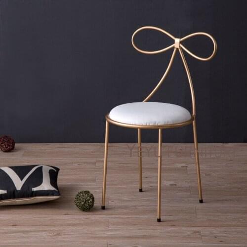 Modern design American country style metal chair with soft cover seat, Fashion metal cafe chair, living room leisure loft chair