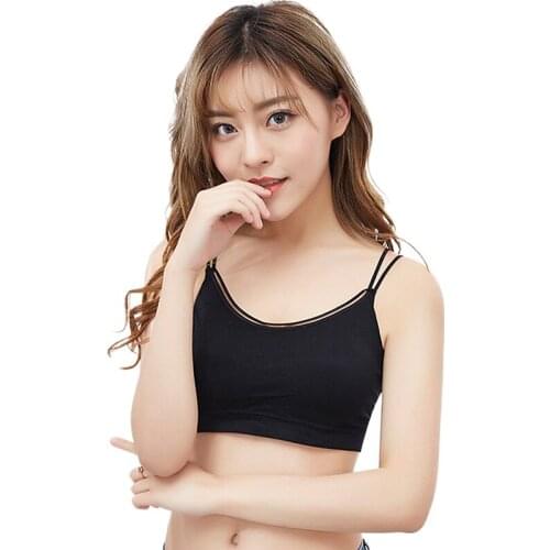 Women Sexy Crop Tops Tube Top Female Streetwear Sleeveless Camis Seamless Sports Lingerie Tee Bra Crop Top Bandeau Top Tank