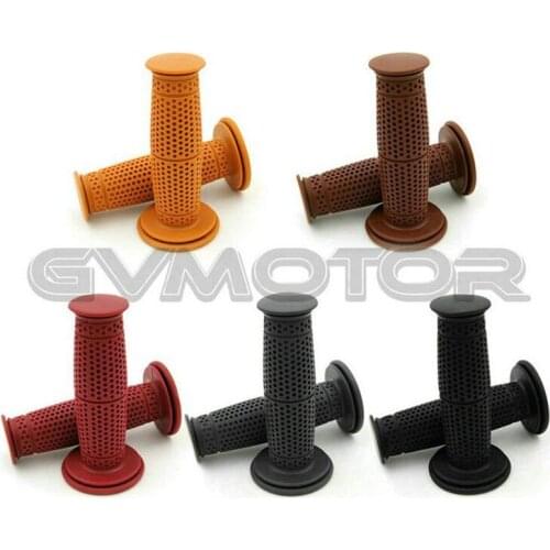 Hot 5 colors available red gold cafe black colorful decal Custom Retro Chopper Cafe Racer scooter moto grip motorcycle handlebar