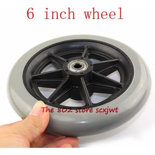 High quality 6 inch tubelss tire 150MM Scooter non-Inflation Wheel With plasctic Hub Electric Scooter 6 Inch solid tyre