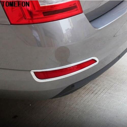 TOMEFON For Skoda Octavia A7 Rear Foglights Cover Body Exterior Chromium Decoration Car-styling Accessory Products Part 15-17