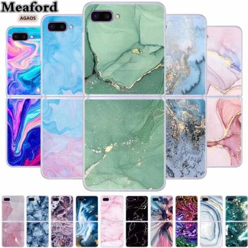 Hard PC Case For Samsung Z Flip Cover Fashion Fold Cover For Samsung Galaxy Z Flip 5G Case Marble Foldable Coque Funda Capa 6.7"