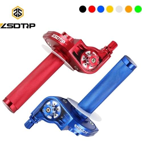 ZSDTRP 22mm Universal CNC Aluminum Accelerator Throttle Twist Grips Handlebars For Motorcycle Moped Scooter Bike M10*1.5