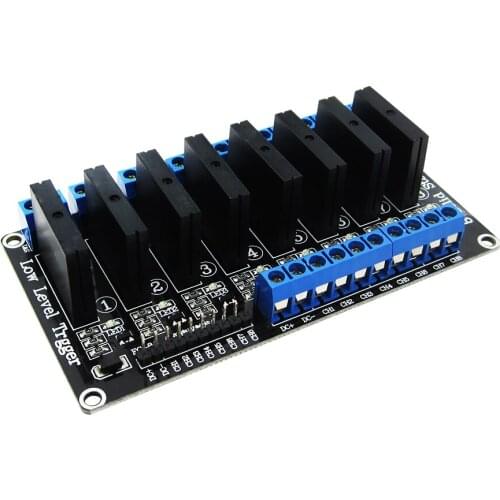 1PCS 8 Channel 5V DC Relay Module Solid State Relay Module low level Relay 250V2A SSR AVR DSP