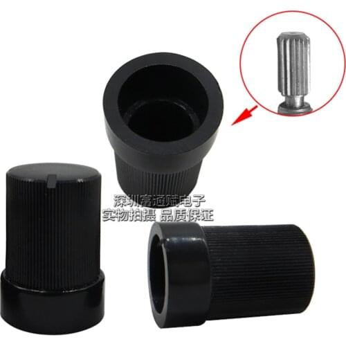 20pcs 10MM*15MM plastic stripe knob flower shaft inner hole 6MM switch cap