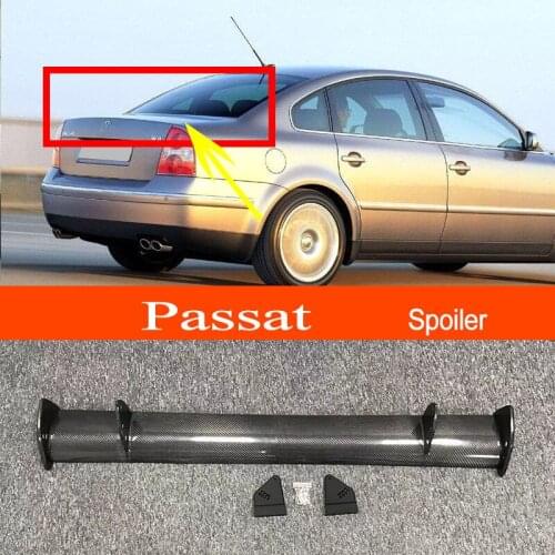 2003-2005 Passat B5 Real Carbon Fiber GT-style Car-styling Sporty Rear Trunk Wing Spoiler for Volkswagen 2003-2005 Passat B5