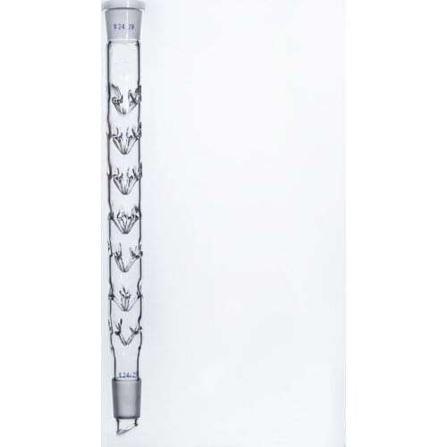 24/29 High borosilicate glass Vigreux distillation column dephlegmator Lab Supplies free shipping