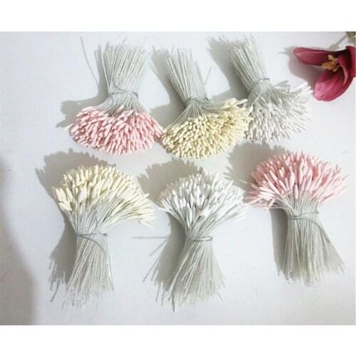 288PCS Matte White Single Head Flower Stamen DIY Pistil Cake Decoration Crafts