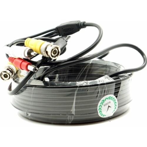 Vehicle DVR av bnc RCA cable 40M with audio video car cctv cable