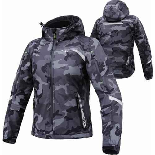 BENKIA Women Motorcycle Jacket Protective Gear Windproof Waterproof Motorcycle Racing Jackets Moto Jacket Moto Femme S-2XL SIZE