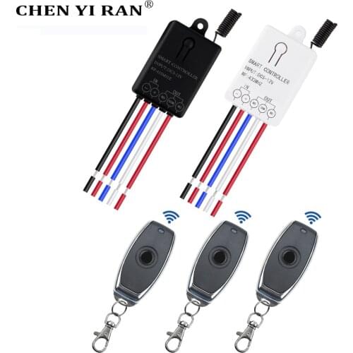 433Mhz Wireless Remote Control Switch DC12V 24V 1CH Relay Receiver Module for lights/Access/Magnetic Mortise Lock Control DIY