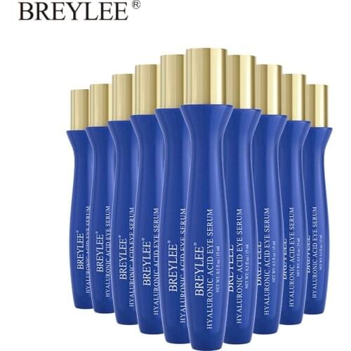 BREYLEE Hyaluronic Acid Eye Serum Anti Wrinkle Remove Eyes Bag Moisturizer Anti-Aging Anti-Puffiness Eye Massage Roller Cream
