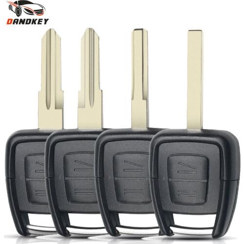 DANDKEY 2 Buttons Car Key Shell FOB For Vauxhall Opel Astra H J g Zafira mokka Omega Vectra (YM-28/HU46/HU43/HU100 Blade)