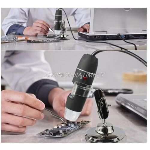Digital microscope, USB electron microscope, HD 1000x display, portable repair, measurement, handheld photo