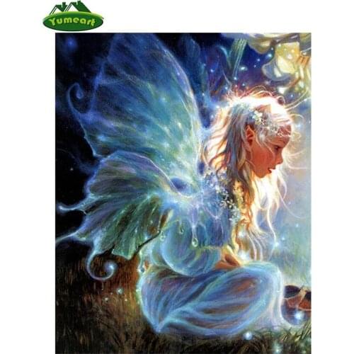 Diamond Embroidery diy Cross Stitch Rhinestone Cartoon Characters Butterfly girl Diamond Painting 5D Home Decor needlework