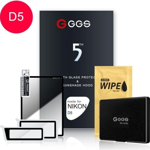 GGS Fifth Generation for NIKON D5 LARMOR screen camera film protection screen Metal frame embedded optical glass
