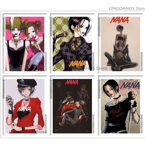 5D DIY Full Drill Diamond Painting Anime Nana Poster Cartoon Diamond Embroidery Mosaic Cross Stitch Handmade Art Home Decor Gift