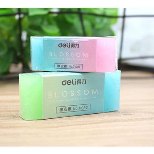 Transparent candy color Eraser Kawaii jelly Rubber Cartoon Pencil Erasers for Kids Office School supplier pencil sketch erasers