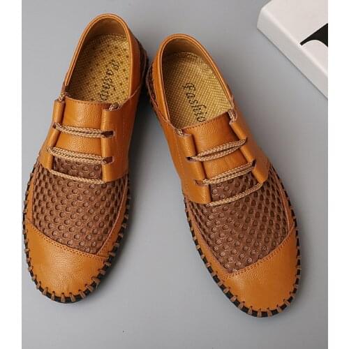 Summer high quality mens breathable mesh shoes mens casual shoes fashion soft breathable driving shoes zapatos hombre Сандалии