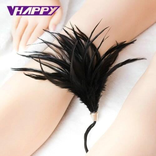 Hot Selling Sex Flirt Toys Rope Feather Tickler Happy Aid Teasing Flirt Tickling Erotic Toy Adult Couples Sex Game VP-Ff010012A