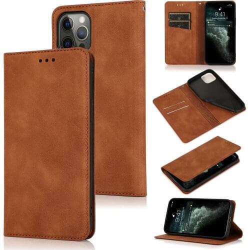Luxury Magnetic Leather Flip Case For iPhone 12 Mini 11 Pro XS Max X XR 8 7 6s Plus SE 2020 Wallet Card Holder Stand Cover Case