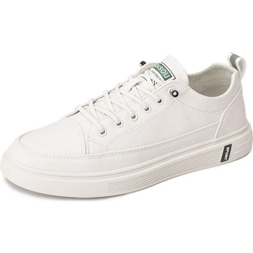 2021 Spring Autumn New Fashion Mens Casual Shoes Breathable Low Heel Lace-up Shallow Vulcanize Shoes Wear-resisting Non-slip