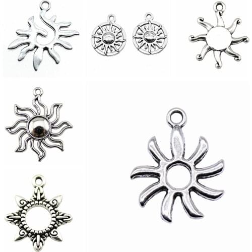 Wecharms bulk charms for jewelry making kit pendant diy jewelry accessories Sun Charms