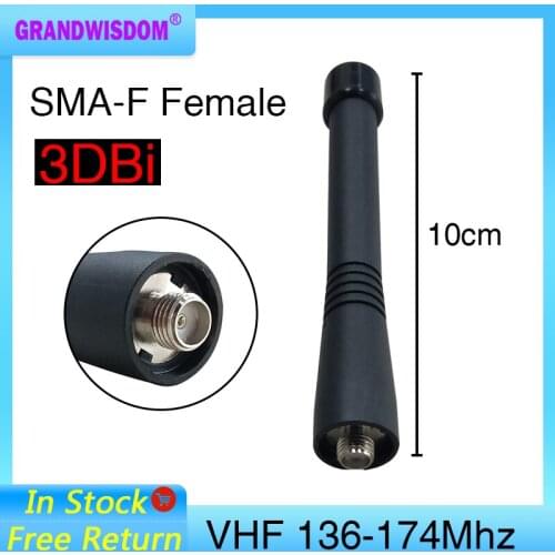 SMA-F Female VHF 136-174Mhz walkie talkie Antenna for car field building call compatible radio antenna Accessory aerial antenne