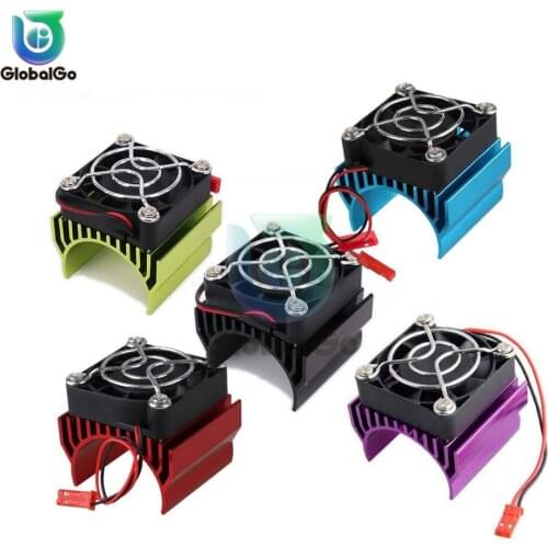 RC Heat Sink Motor Heatsink With Fan Cooling Head 540/550/3650 Size For 1:10 Car Motor Heat Sink Parts