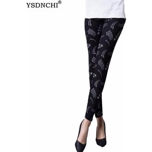 YSDNCHI Print Yuga Sportswear Leggins Workout Fitness Pants Sport Leggings Women Pants Jogging Running Gym Mujer Stretch