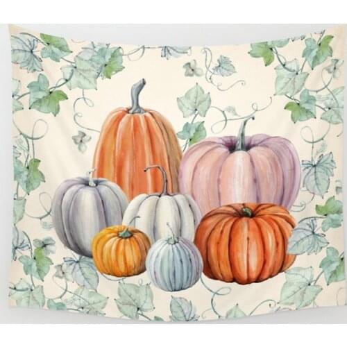 Pumpkin Leaves Tapestry Wall Hanging Wall Decor Bedroom Home Decoration Wall Tapestry Yoga Mat